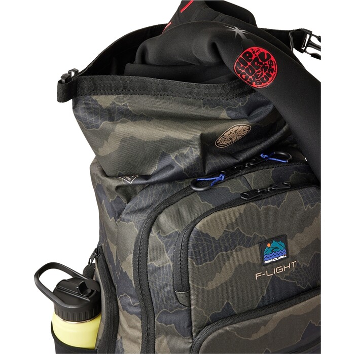 2024 Rip Curl Mochila De Bsqueda F-Light Surf 45L 156MBA - Black / Oliva